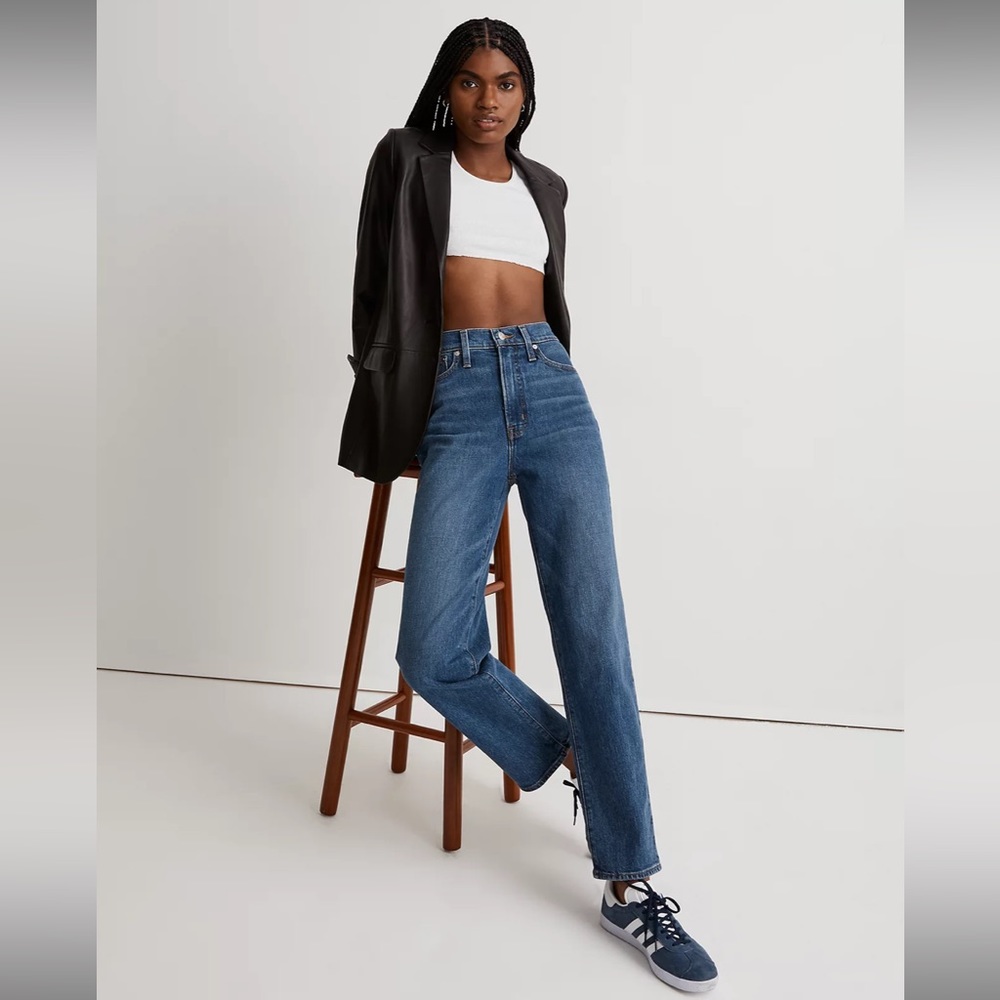 NWT Madewell Perfect Vintage Straight Jean in Mayfield Wash